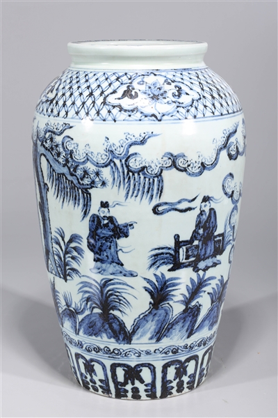 Chinese Ming-style blue and white porcelain