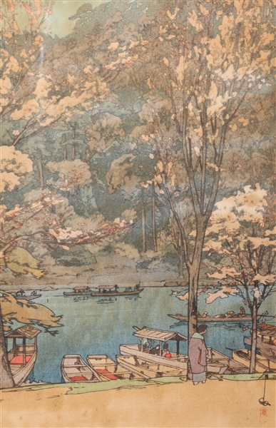 Antique Japanese woodblock print