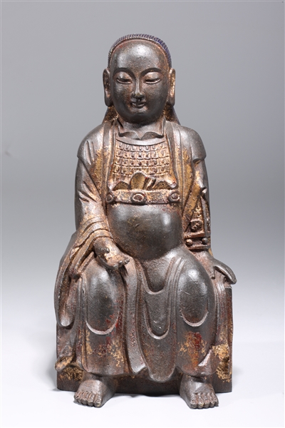 Chinese bronze seated Buddha some 2ac128