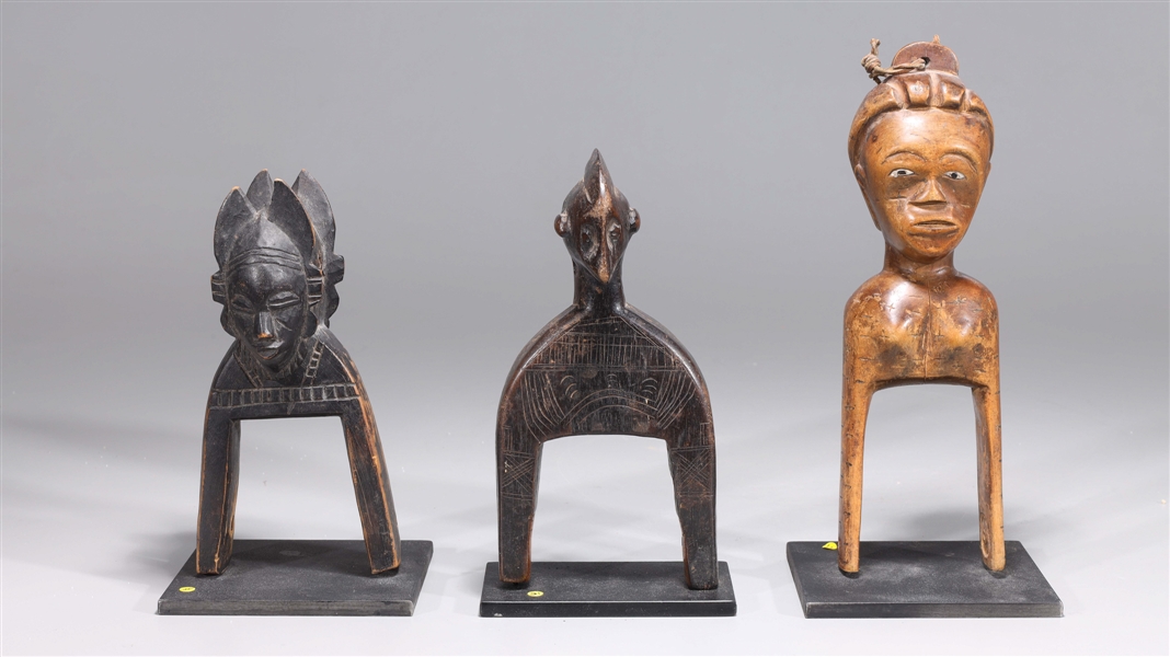 Group of three African pulley each