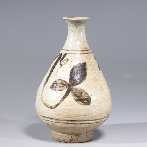 Korean ceramic glazed vase with