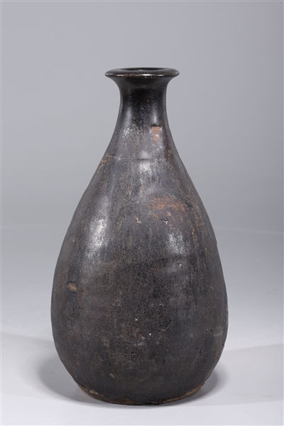 Korean black glazed ceramic vase  2ac19f