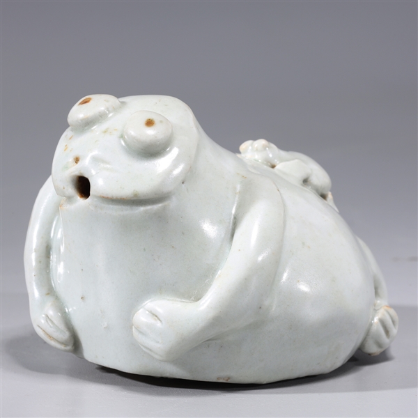 Unusual Korean white glazed ceramic