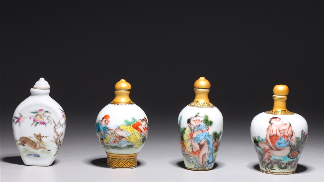 Four various Chinese snuff bottles 2ac1ae