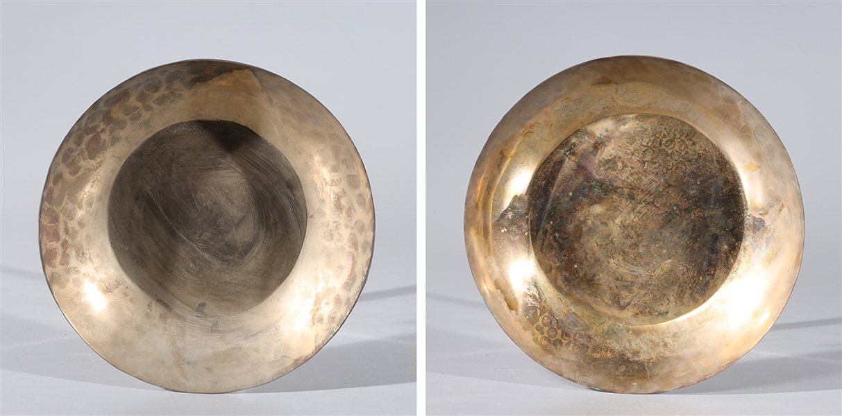 Two antique Indian gilt metal bowls,