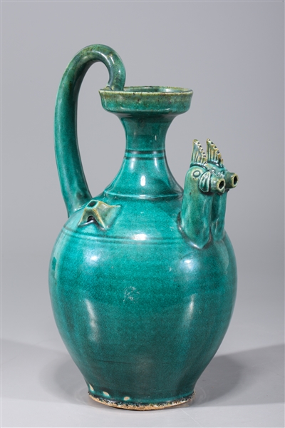 Chinese blue green glazed double