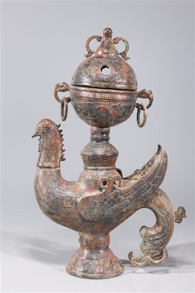 Elaborate Chinese archaistic bronze