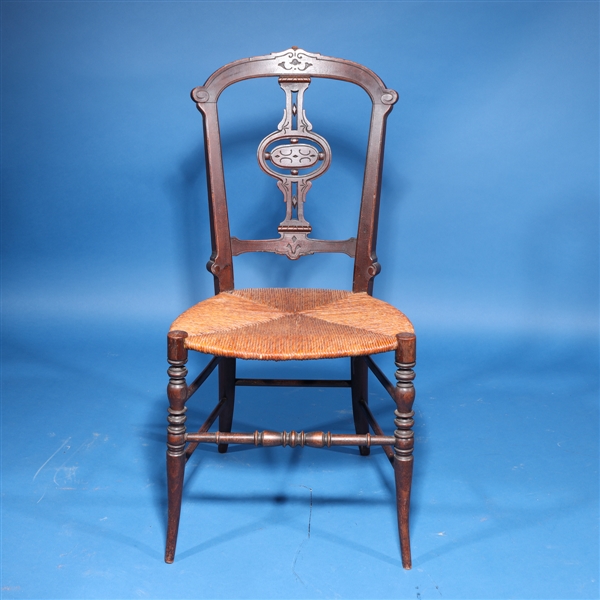 Antique American wooden chair from