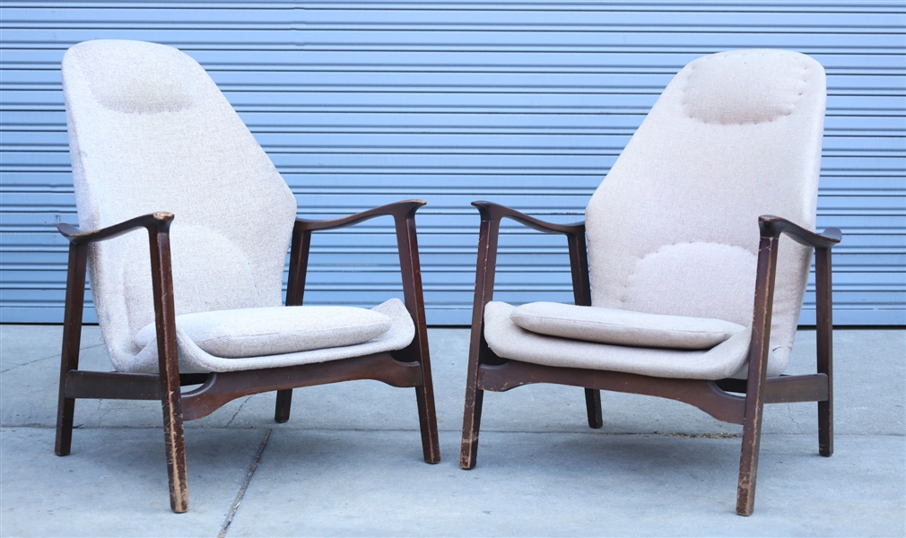 Pair of mid century style wood 2ac23c