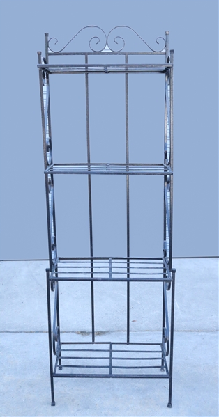 Metal four tiered plant shelf  2ac248