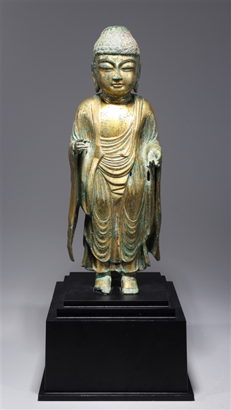 Chinese gilt bronze standing figure 2ac300