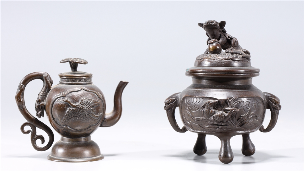 Two Japanese bronzes including 2ac308