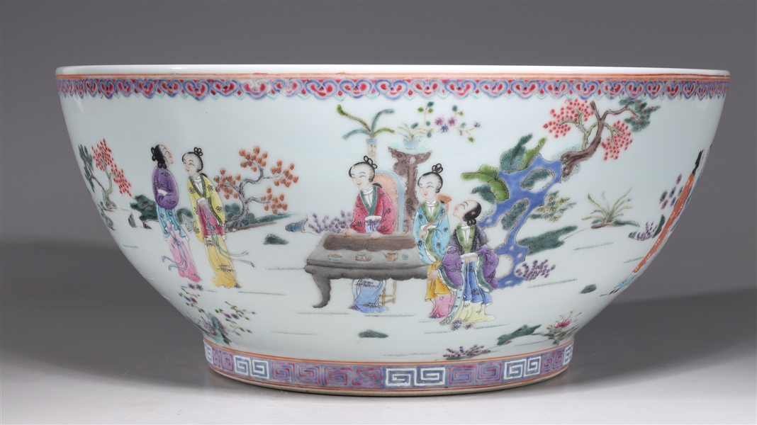 Large Chinese famille rose enameled