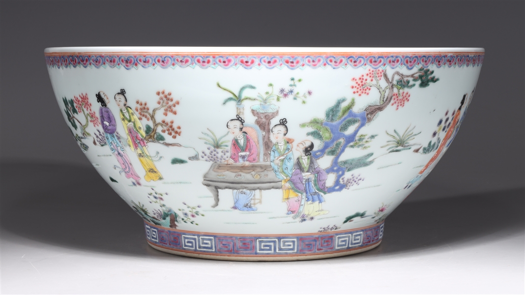 Large Chinese famille rose enameled