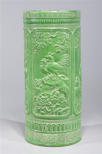 Chinese green glazed porcelain vase
