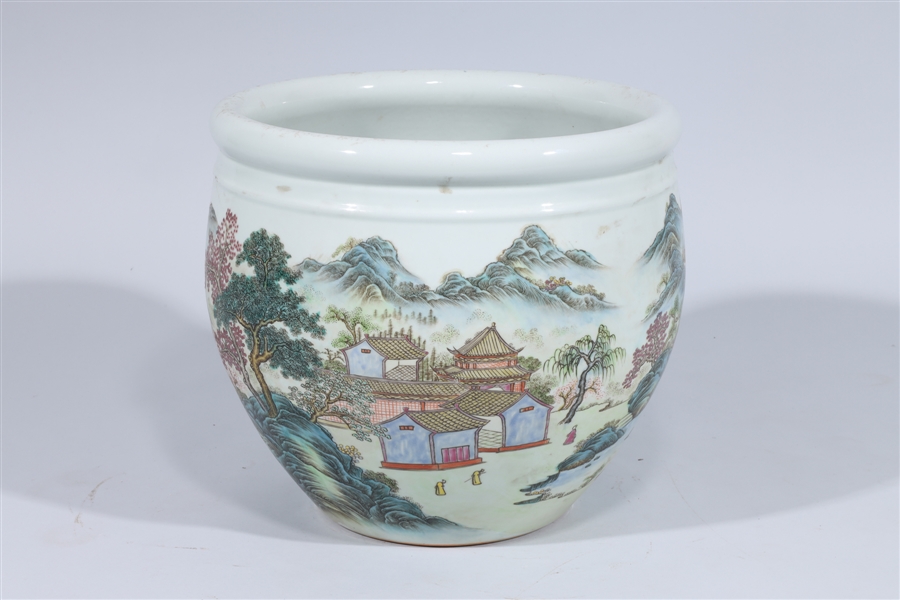 Chinese enameled porcelain famille