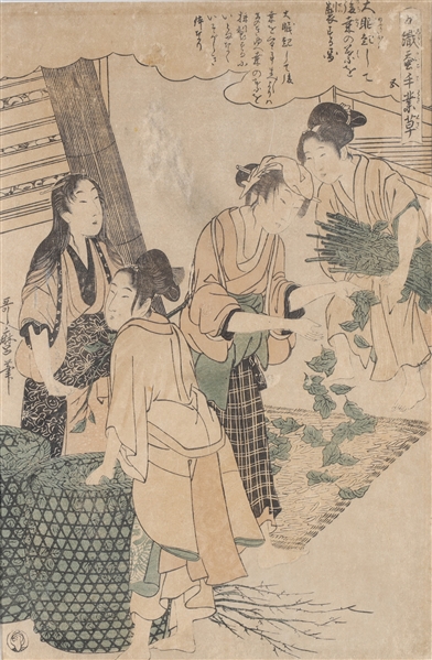 Woodblock print by Kitagawa Utamaro  2ac404