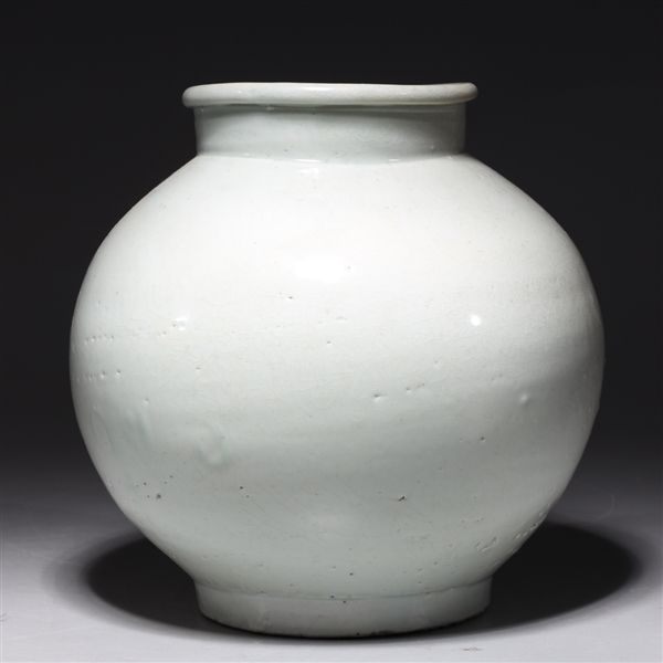 Korean white globular form porcelain
