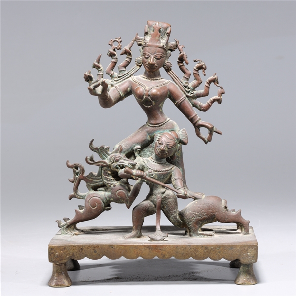 Antique Indian bronze statue of