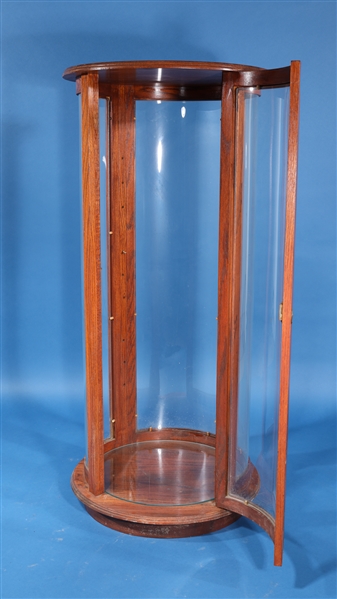 Large wood and glass display cabinet