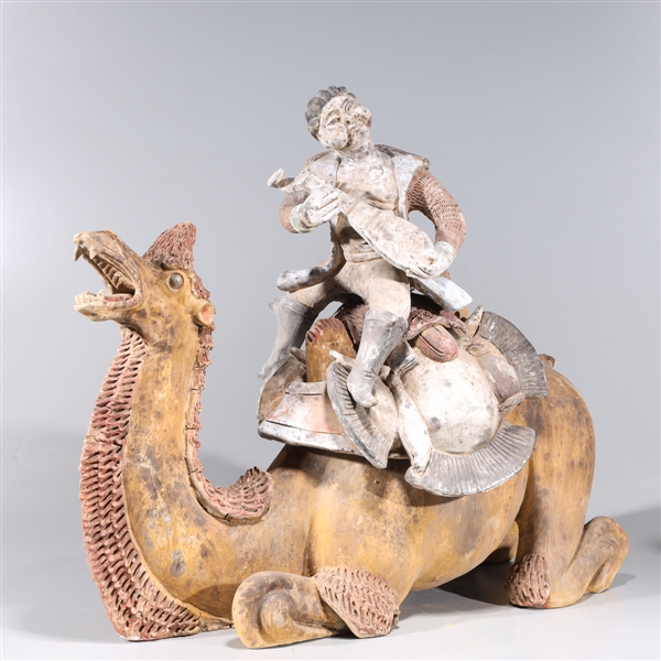 Large Chinese ceramic camel and