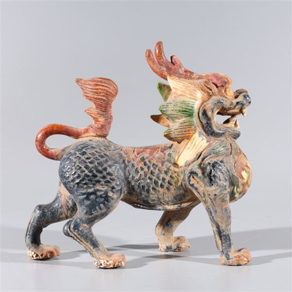 Chinese sancai glazed ceramic dragon  2ac4f8
