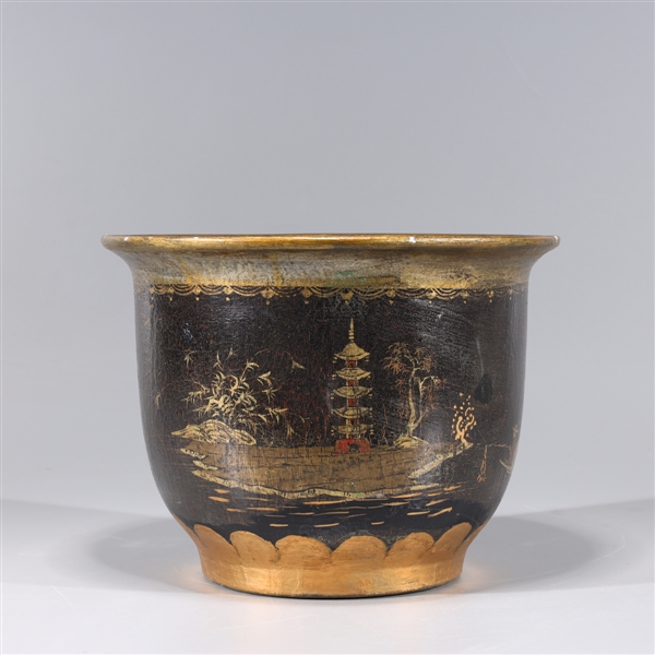 Chinese imitating lacquer porcelain