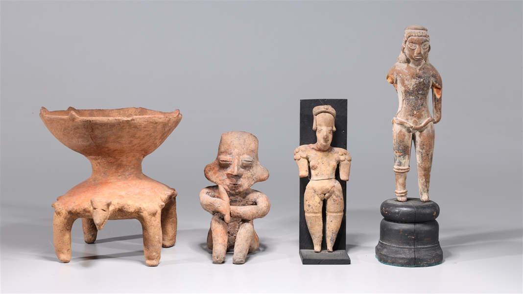 Group of 4 pre-Columbian style
