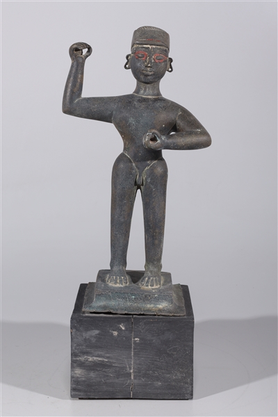 Antique Indian bronze statue with