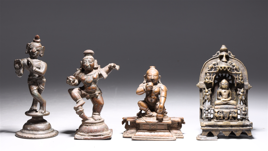 Group of four antique Indian assorted
