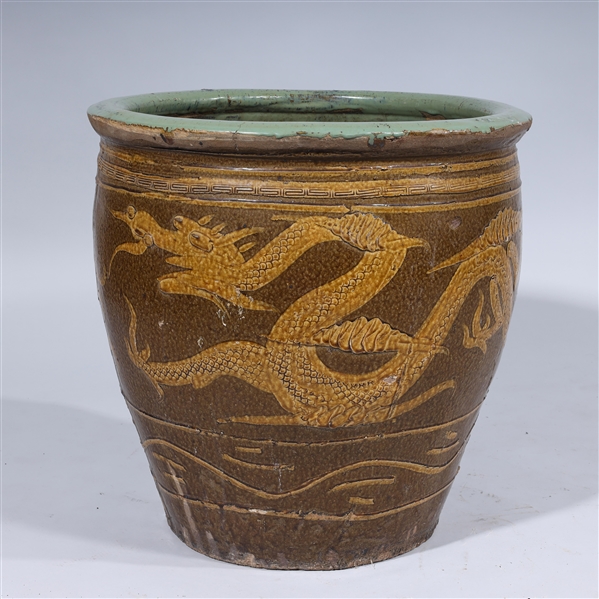 Chinese ceramic dragon jar some 2ac5d5