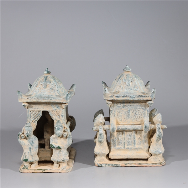 Pair of Chinese Han dynasty style 2ac5d6