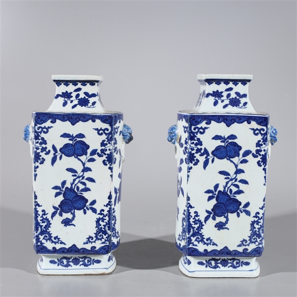 Pair of blue and white porcelain 2ac5f3