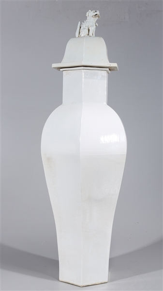 Tall Chinese white glazed covered 2ac602