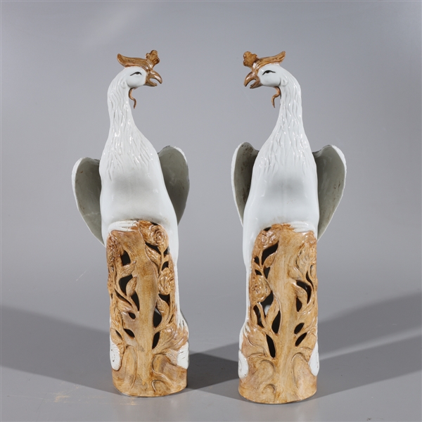 Pair of Chinese porcelain phoenix 2ac60a