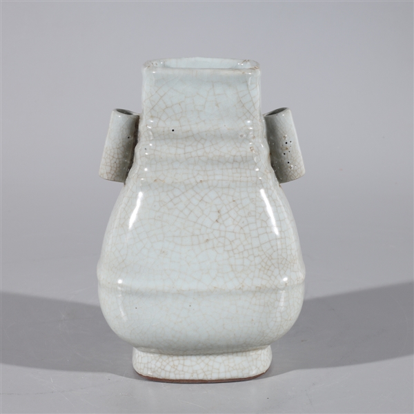 Chinese crackle glazed vessel with 2ac615