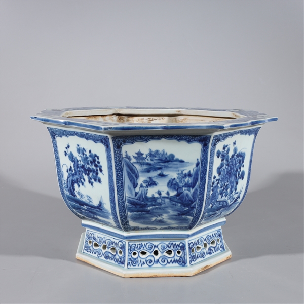 Chinese blue and white octagonal 2ac62e