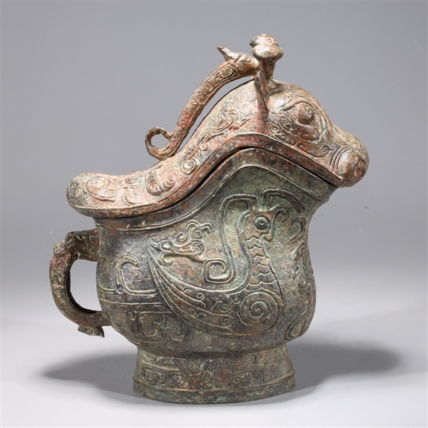 Chinese archaistic bronze covered