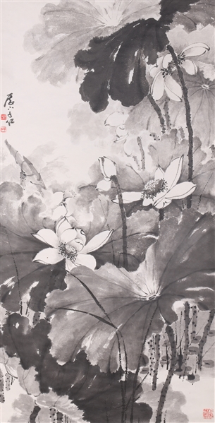 Chinese ink on paper painting of 2ac676