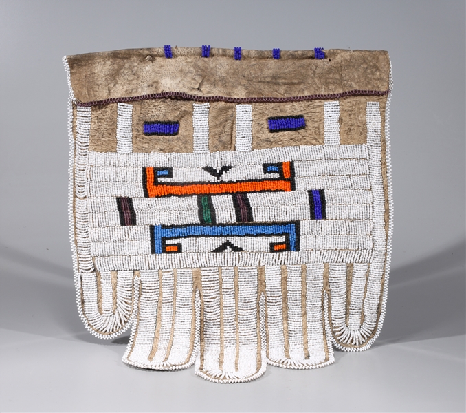 Antique Ndebele Tribe beaded leather