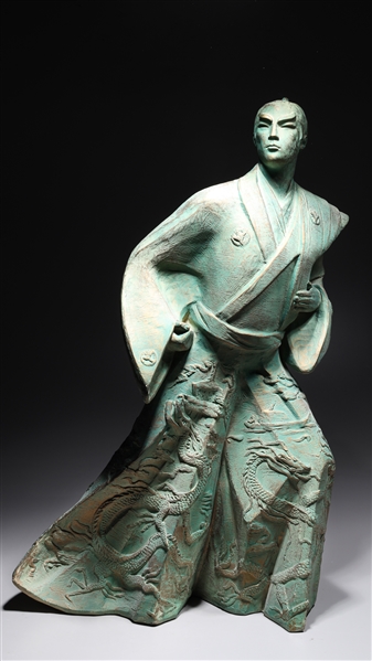 Tall ceramic figure of Japanese