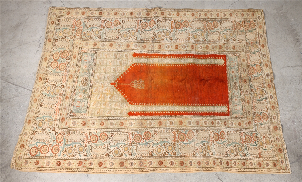 Turkish wool rug with allover designs;