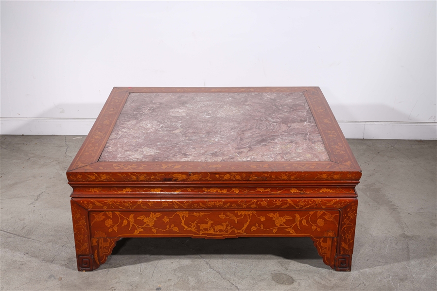 Antique Chinese marble inset table 2ac6b2