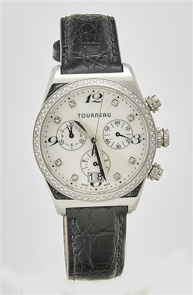Tourneau wristwatch; stainless