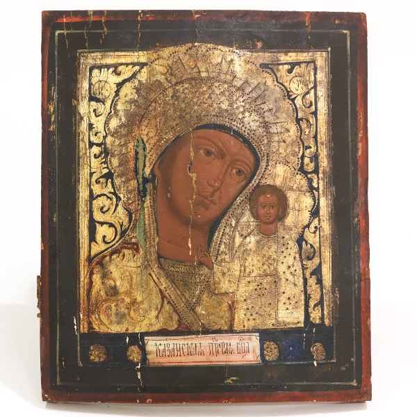 RUSSIAN ICON OF MADONNA AND CHILD 2af0ee