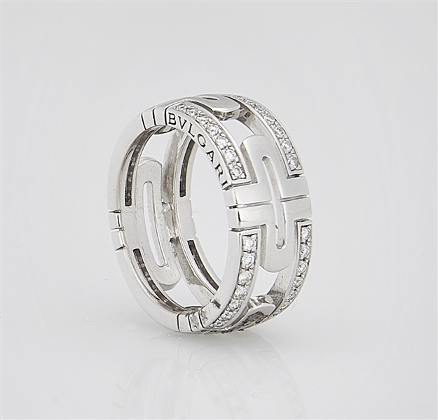 Bvlgari 18k white gold and diamond