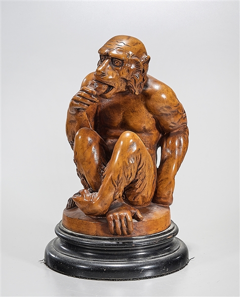 Wood sculpture of a monkey like 2af13b