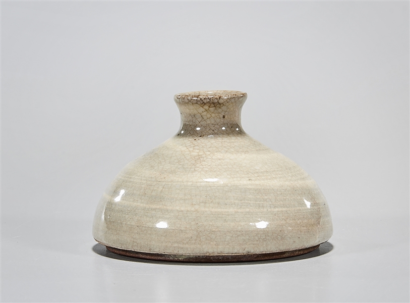 Korean glazed ceramic vessel; D: