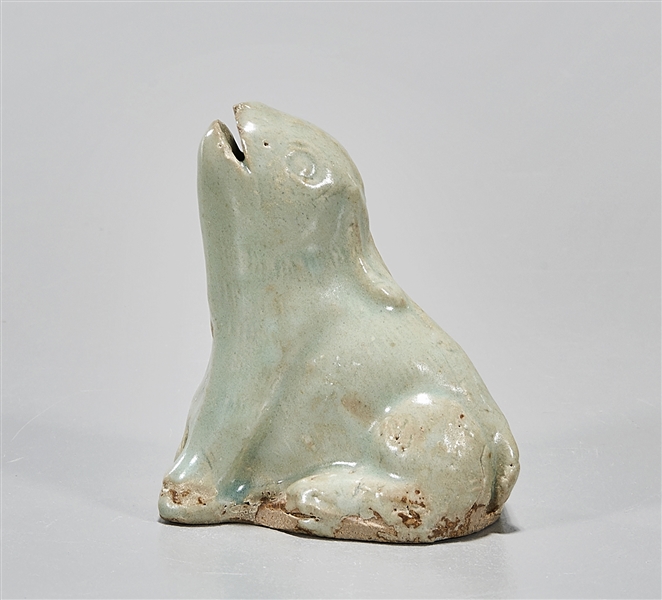 Korean celadon glazed rabbit-form