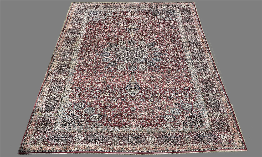 Persian Kerman rug 1920s medallion 2af1c6